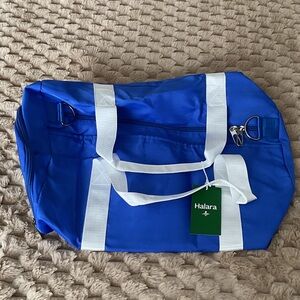 HALARA Vibrant Blue Duffel with White Accents